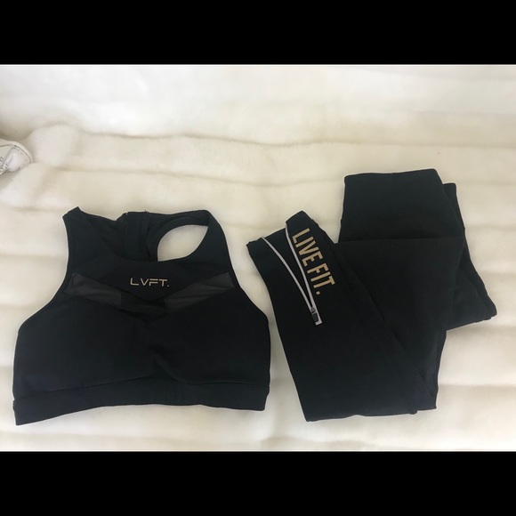 LVFT Legging Ankle Zipper w/ Sports Bra Set-Small - Picture 2 of 2